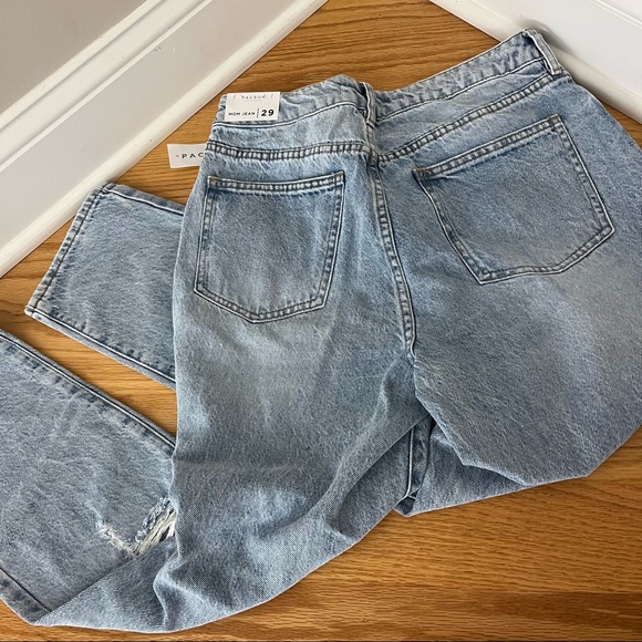NWT PacSun Ripped Mom Jeans Size 29. High Waisted. Annette Blue. - Picture 7 of 8